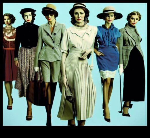 Onlarca yıllık stil vintage kıyafetlerden oluşan bir moda zaman kapsülü